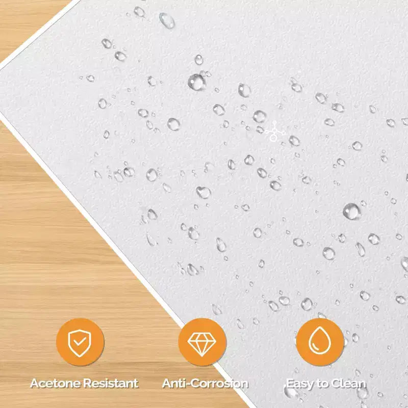 Scrivania da manicure con 4 cassetti in MDF bianco da 42,5 pollici con armadietto, ante e raccoglipolvere elettrico