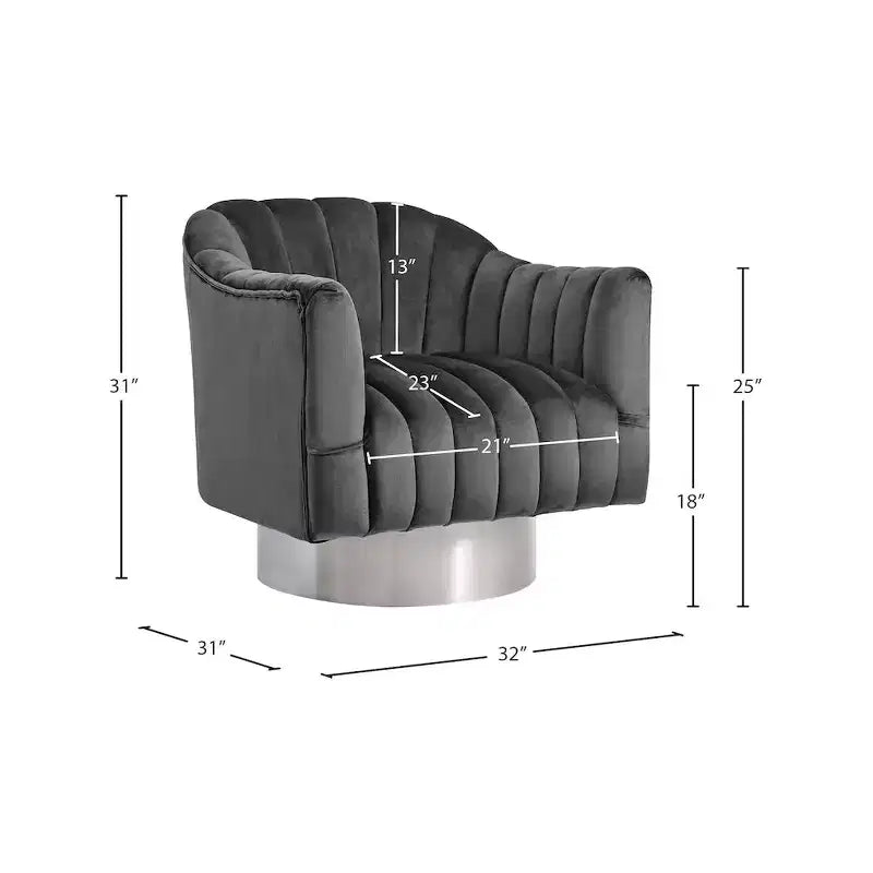 Poltrona accent velluto – Poltroncina imbottita moderna per soggiorno o camera da letto