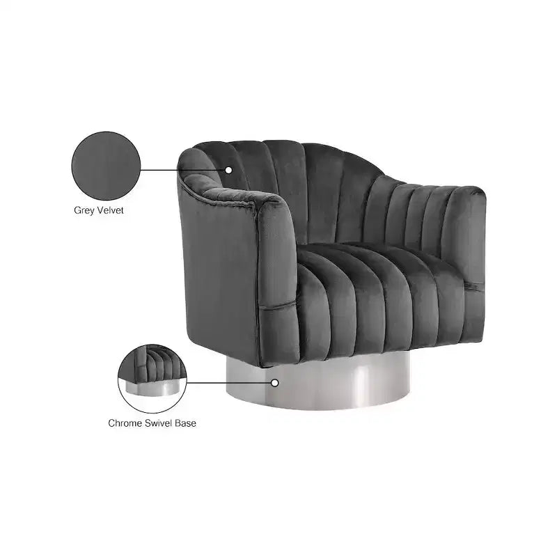 Poltrona accent velluto – Poltroncina imbottita moderna per soggiorno o camera da letto