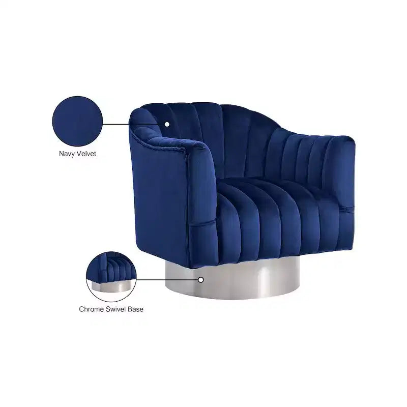 Poltrona accent velluto – Poltroncina imbottita moderna per soggiorno o camera da letto