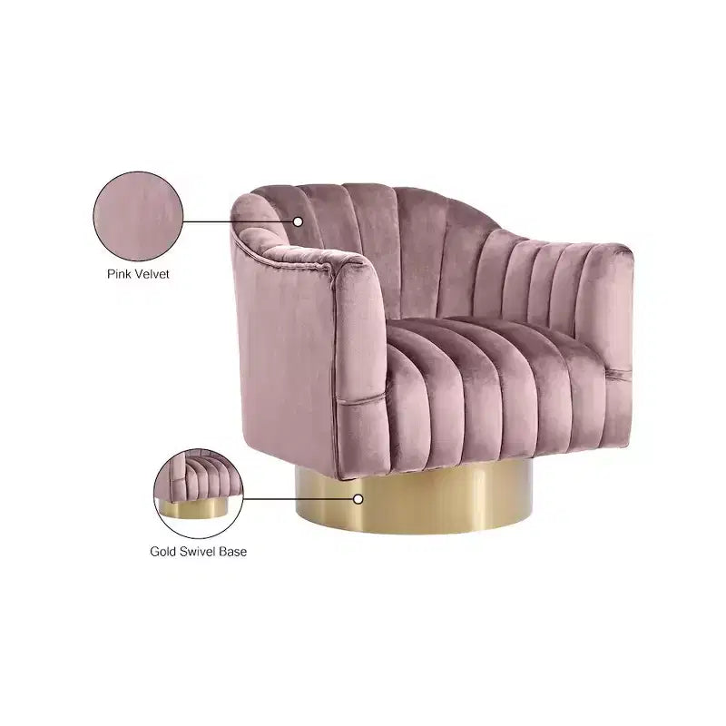 Poltrona accent velluto – Poltroncina imbottita moderna per soggiorno o camera da letto