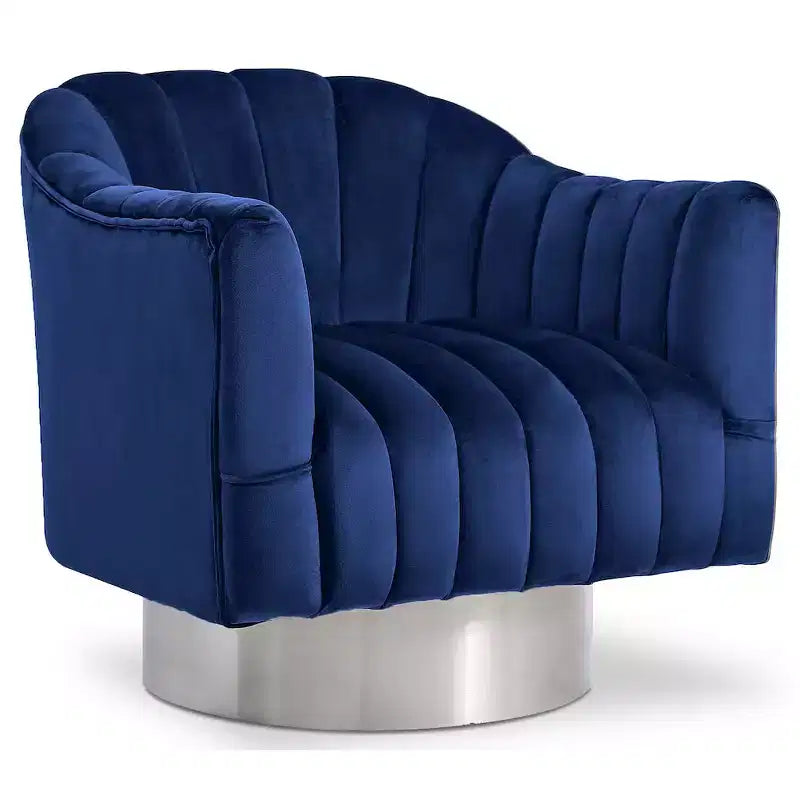 Poltrona accent velluto – Poltroncina imbottita moderna per soggiorno o camera da letto