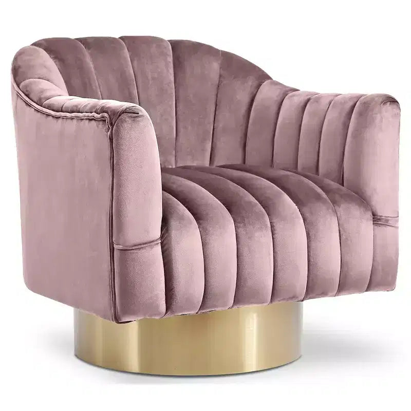 Poltrona accent velluto – Poltroncina imbottita moderna per soggiorno o camera da letto