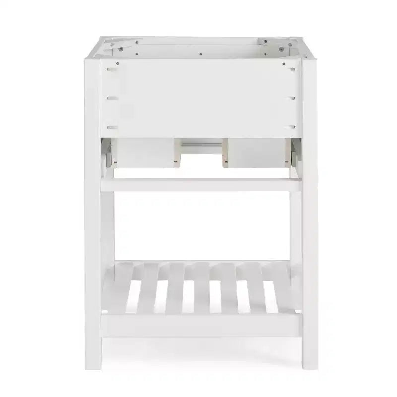 Mobile Base Bagno Bianco 60 cm – Cassetti con Chiusura Ammortizzata, Legno Massello di Pino