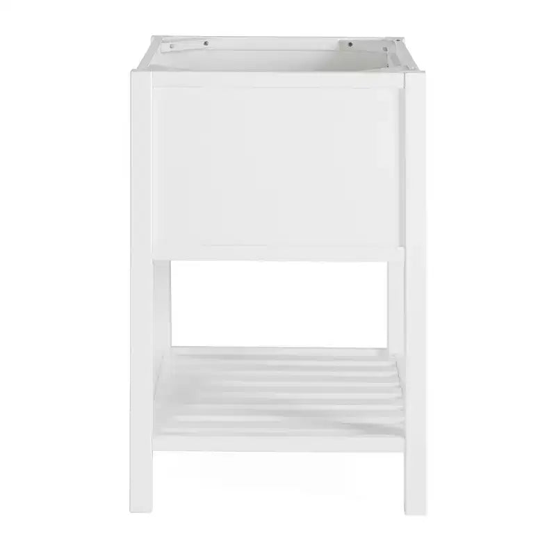 Mobile Base Bagno Bianco 60 cm – Cassetti con Chiusura Ammortizzata, Legno Massello di Pino