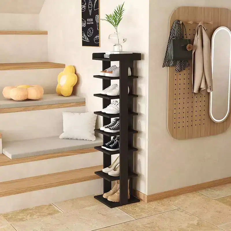 Scarpiera verticale sottile a 7 ripiani da 45 pollici – Contiene 7-10 paia, per ingresso e armadio