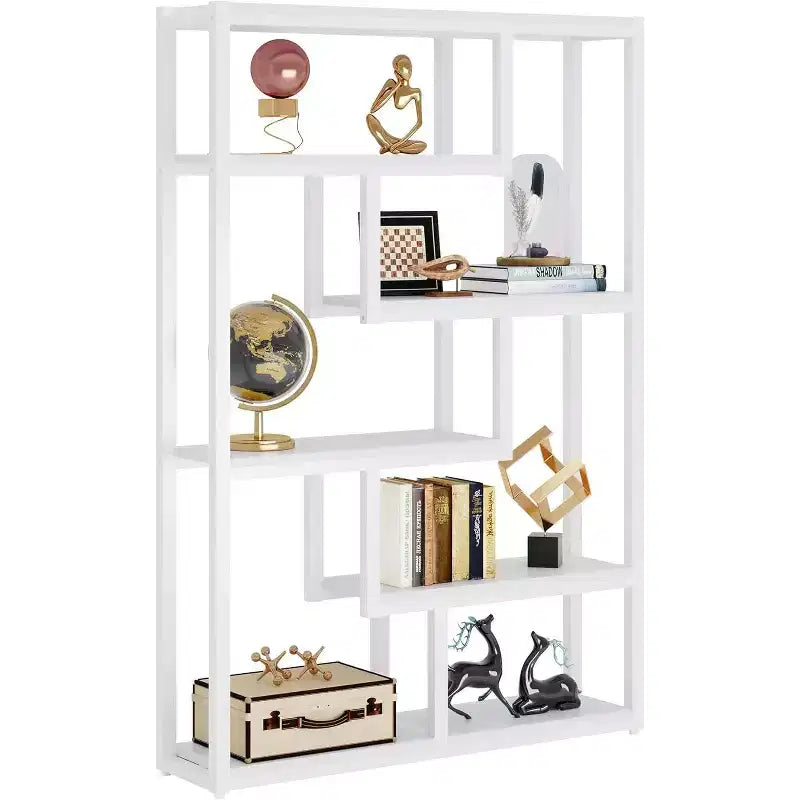 Cassettiera Alta a 5 Cassetti – Mobile Contenitore in Legno con Pannello a Diamante, Design Mid-Century Moderno