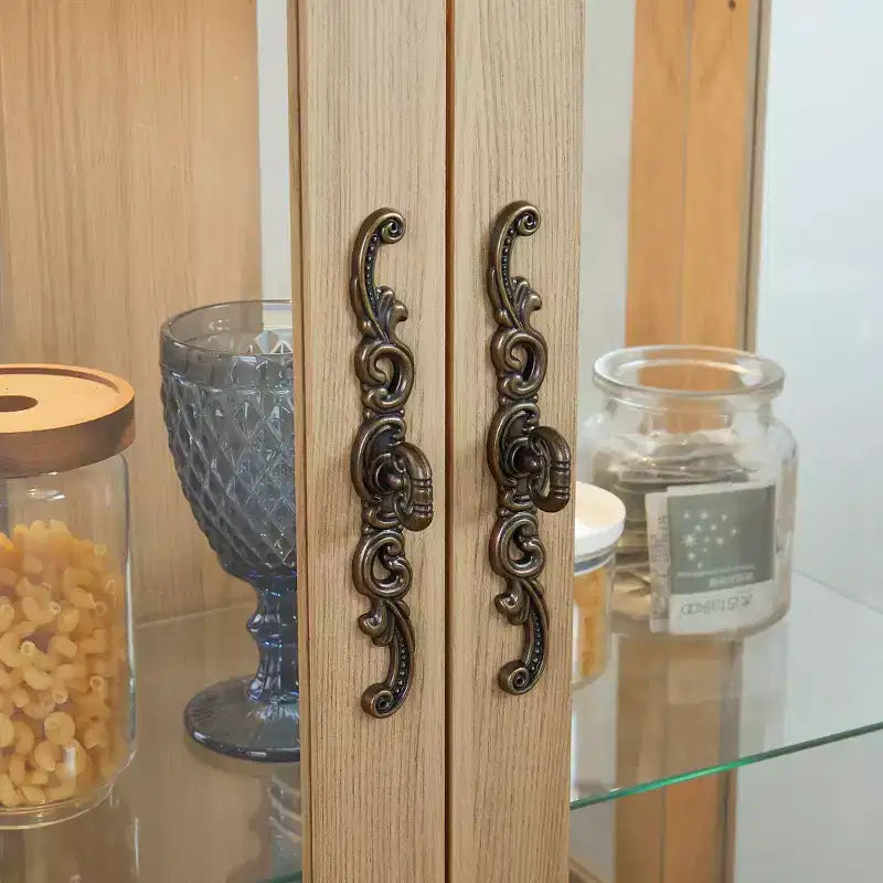 Vetrina Espositiva in Vetro Illuminata – Contenitore da Cucina con Ripiani Regolabili