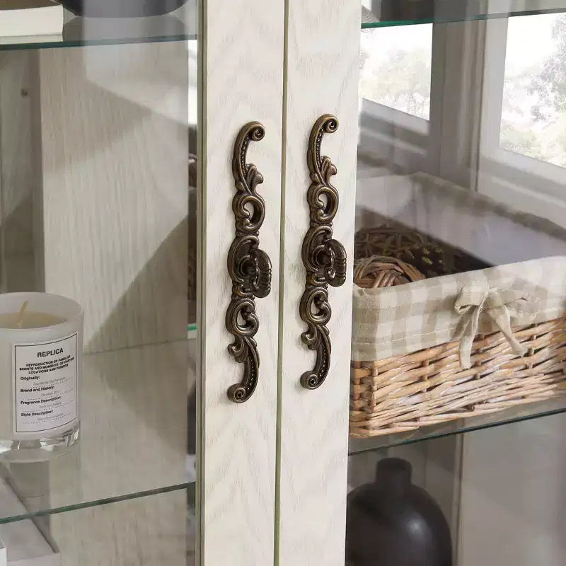 Vetrina Espositiva in Vetro Illuminata – Contenitore da Cucina con Ripiani Regolabili