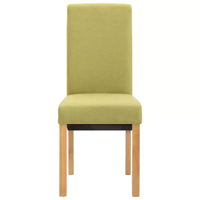 Sedie da pranzo moderne set da 2 – Ergonomiche rivestite in tessuto morbido con robuste gambe in legno