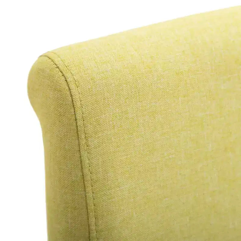 Sedie da pranzo moderne set da 2 – Ergonomiche rivestite in tessuto morbido con robuste gambe in legno