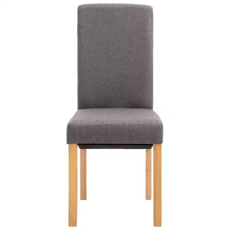 Sedie da pranzo moderne set da 2 – Ergonomiche rivestite in tessuto morbido con robuste gambe in legno
