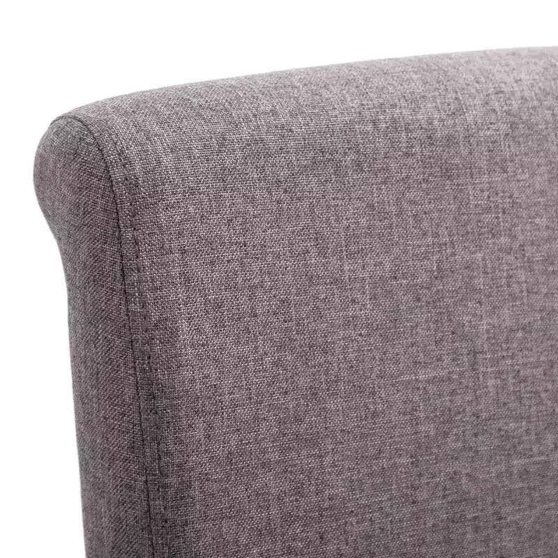 Sedie da pranzo moderne set da 2 – Ergonomiche rivestite in tessuto morbido con robuste gambe in legno