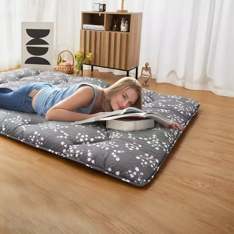 Materasso Futon Giapponese da Pavimento, Tatami Spesso Portatile, Materassino Futon Arrotolabile, Materasso Pieghevole da Pavimento, Materasso per Dormire per Campeggio, Dormitorio, Camera degli Ospiti