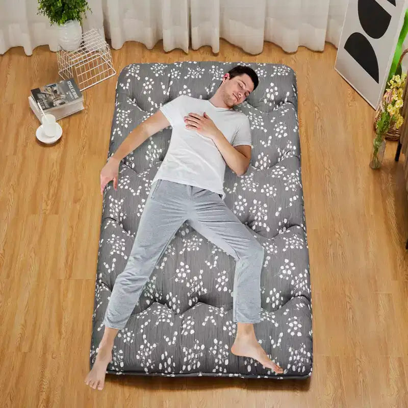 Materasso Futon Giapponese da Pavimento, Tatami Spesso Portatile, Materassino Futon Arrotolabile, Materasso Pieghevole da Pavimento, Materasso per Dormire per Campeggio, Dormitorio, Camera degli Ospiti