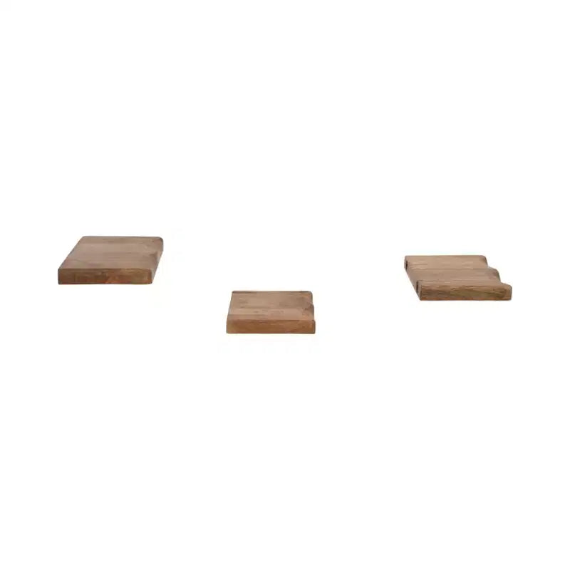 Mensole fluttuanti - Mensole in legno massello di mango rustico da parete per l'arredamento di casa e ufficio - Espositore in stile casual per camera da letto, soggiorno