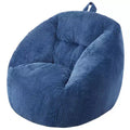Bean Bag Chair, 3 Feet Bean Bag Chair with Soft Armrests and Storage Pocket, 25D Memory Foam Filled with Soft Teddy Velvet Cover