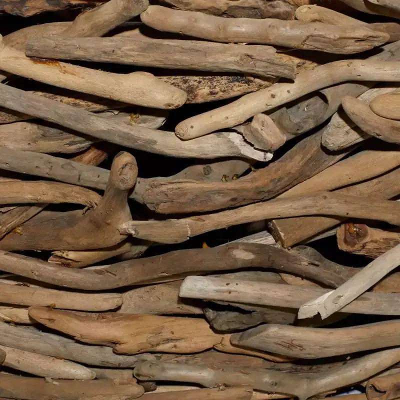 Tavolino da caffè in legno galleggiante contemporaneo – Accento rustico marrone per soggiorno
