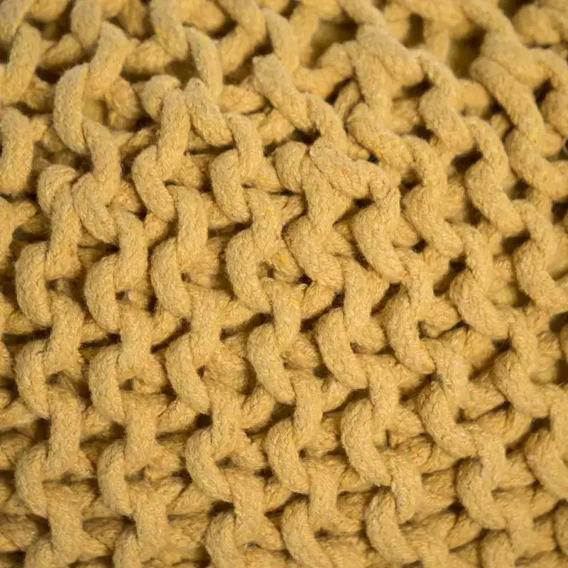 Pouf Rotondo in Cotone Moderno Fatto a Mano – Seduta da Terra Boho per Soggiorno
