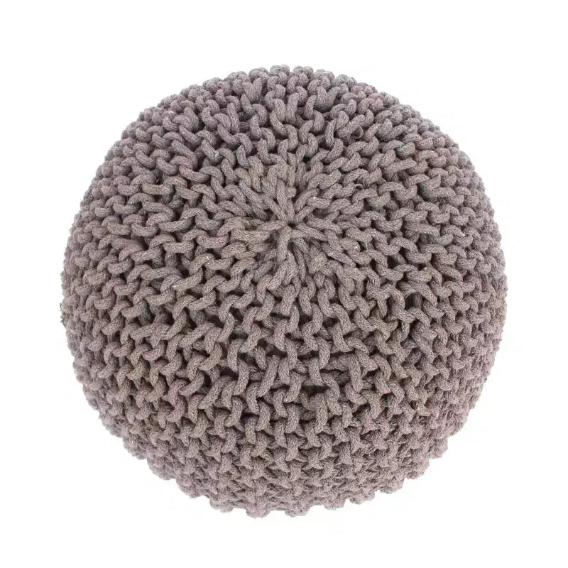 Pouf Rotondo in Cotone Moderno Fatto a Mano – Seduta da Terra Boho per Soggiorno