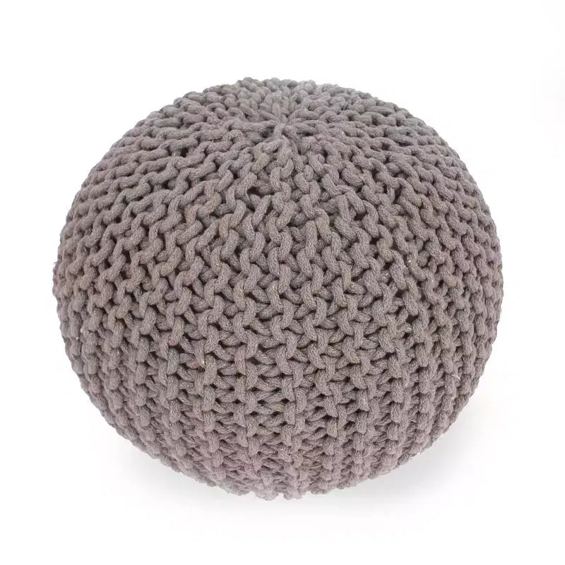 Pouf Rotondo in Cotone Moderno Fatto a Mano – Seduta da Terra Boho per Soggiorno