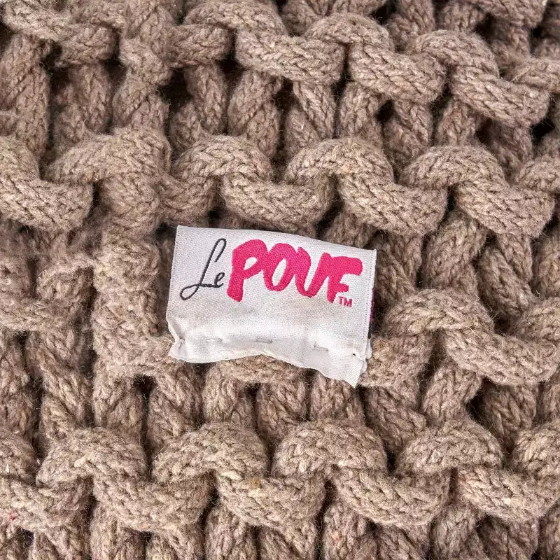 Pouf Rotondo in Cotone Moderno Fatto a Mano – Seduta da Terra Boho per Soggiorno