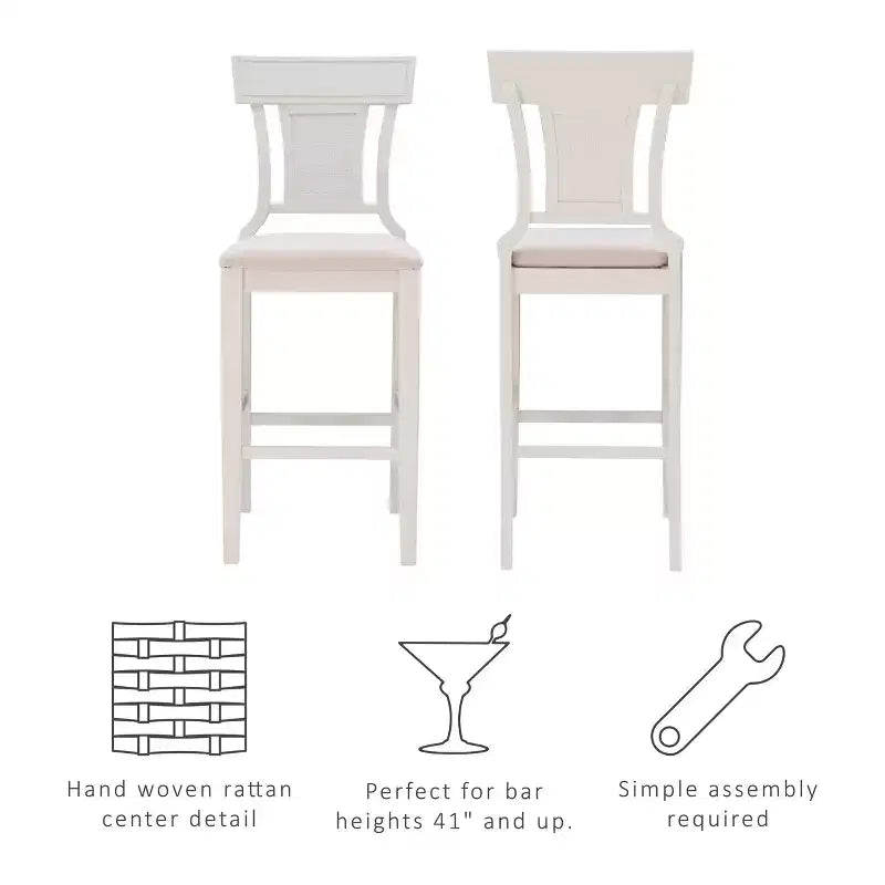 Sgabello Rylan – Sgabello da bancone moderno con struttura in legno