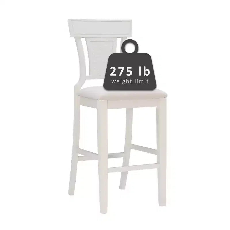 Sgabello Rylan – Sgabello da bancone moderno con struttura in legno