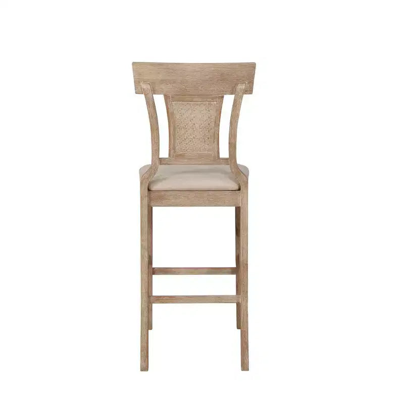 Sgabello Rylan – Sgabello da bancone moderno con struttura in legno