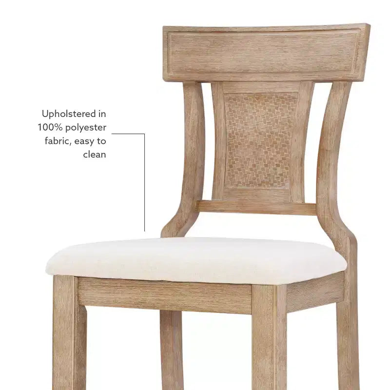 Sgabello Rylan – Sgabello da bancone moderno con struttura in legno