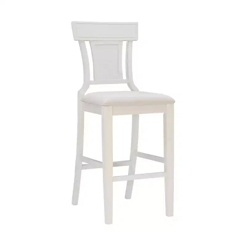 Sgabello Rylan – Sgabello da bancone moderno con struttura in legno