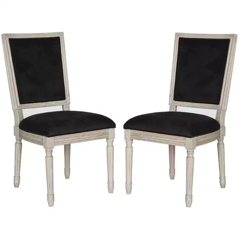 Set di 2 sedie rettangolari da brasserie francese – 19H, eleganti sedute da pranzo di tendenza
