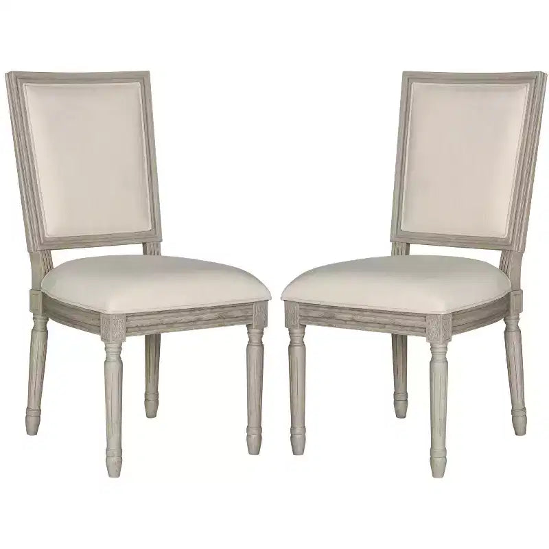 Set di 2 sedie rettangolari da brasserie francese – 19H, eleganti sedute da pranzo di tendenza
