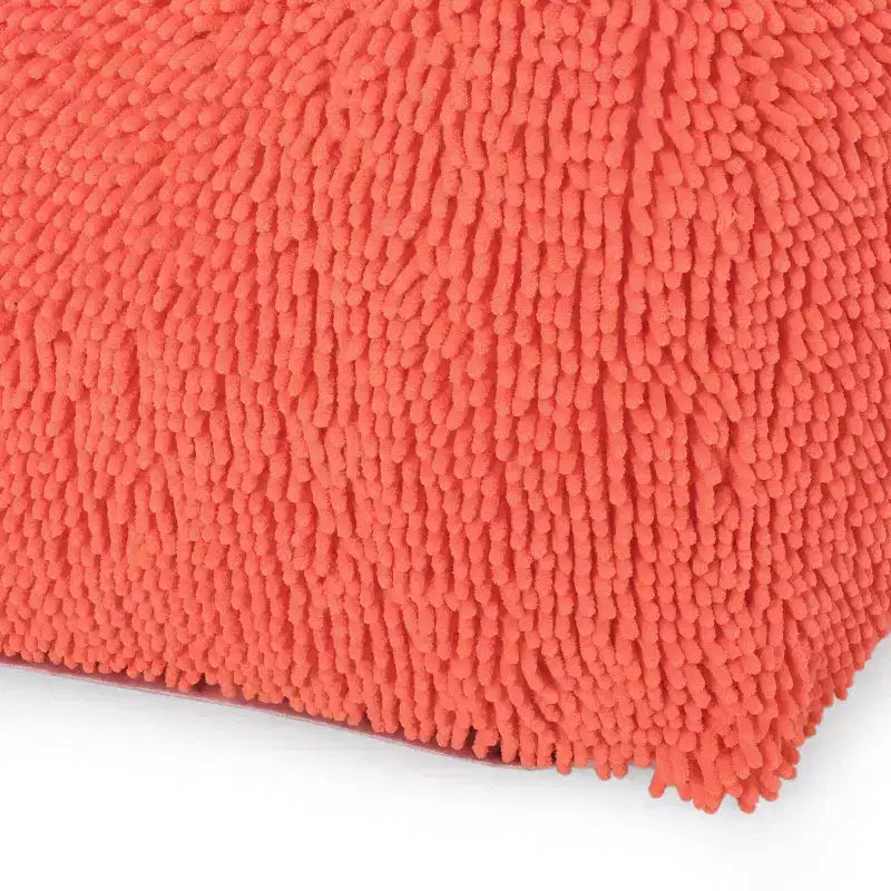 Pouf rotondo moderno in ciniglia in microfibra – Morbida seduta da pavimento per soggiorno o camera da letto