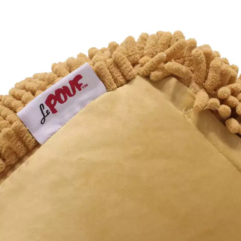 Pouf rotondo moderno in ciniglia in microfibra – Morbida seduta da pavimento per soggiorno o camera da letto