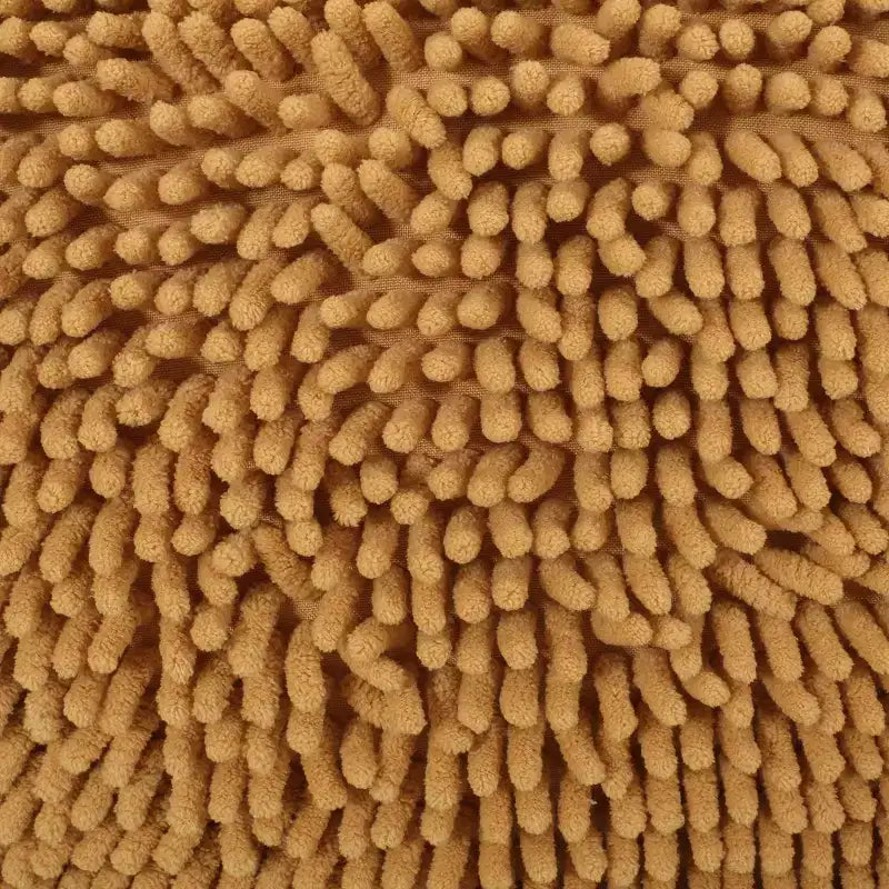 Pouf rotondo moderno in ciniglia in microfibra – Morbida seduta da pavimento per soggiorno o camera da letto
