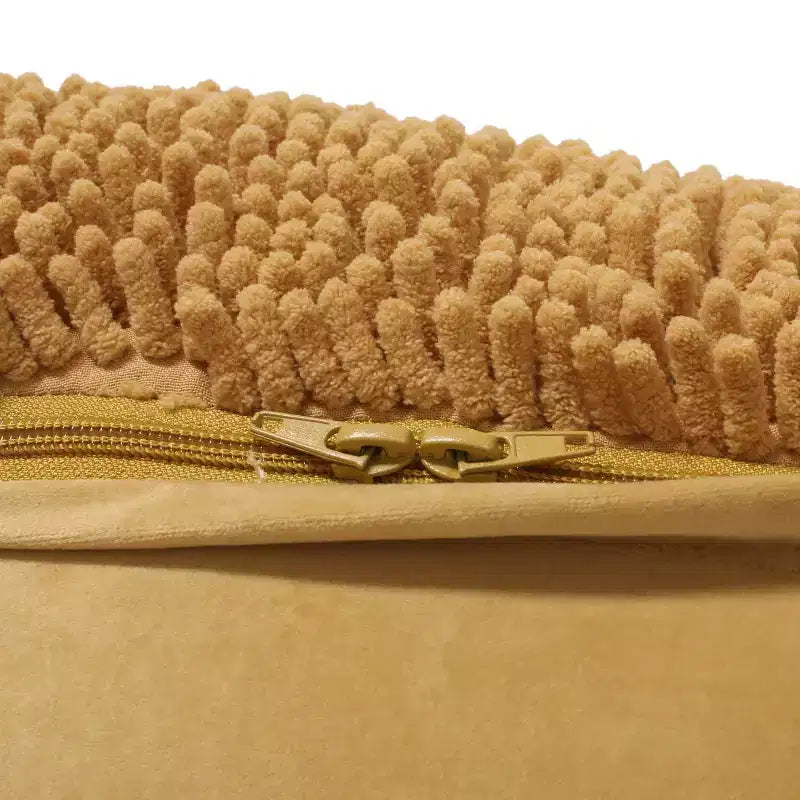 Pouf rotondo moderno in ciniglia in microfibra – Morbida seduta da pavimento per soggiorno o camera da letto