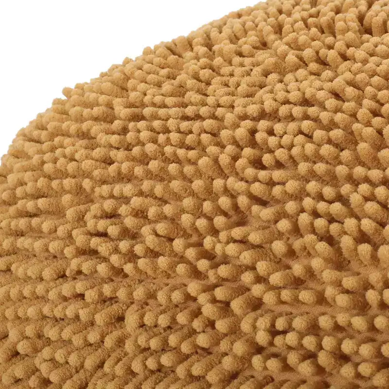 Pouf rotondo moderno in ciniglia in microfibra – Morbida seduta da pavimento per soggiorno o camera da letto