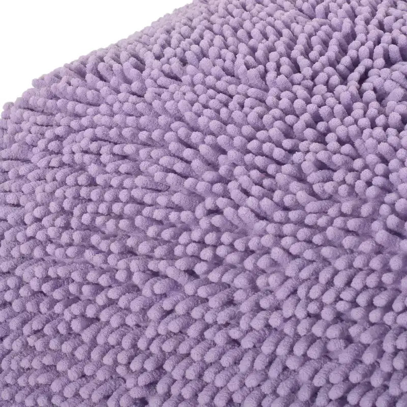 Pouf rotondo moderno in ciniglia in microfibra – Morbida seduta da pavimento per soggiorno o camera da letto