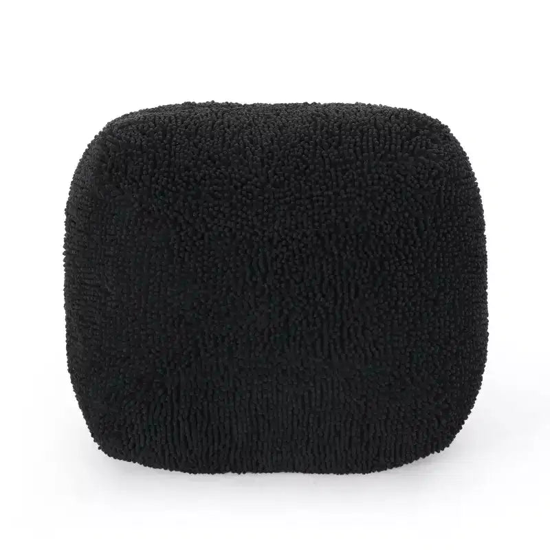 Pouf rotondo moderno in ciniglia in microfibra – Morbida seduta da pavimento per soggiorno o camera da letto